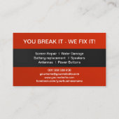 Smartphone Express Reparatie Visitekaartje (Achterkant)