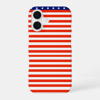 Smartphone hoesje met de vlag van de VS iPhone 16 Hoesje