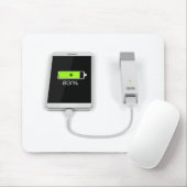 Smartphone-oplading met energiebank muismat (Met muis)