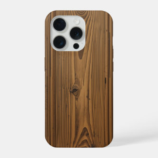 Smartphonehoesje met houtstructuur iPhone 15 pro hoesje