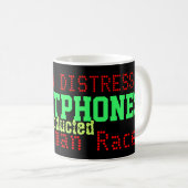 Smartphones Digital Distress Humour Mug (Devant droit)