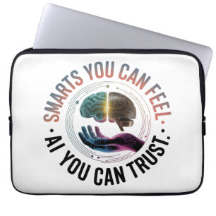 Smarts die je kunt voelen - AI Brain futuristisch Laptop Sleeve