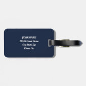 Smarty Llama Chic Bagagelabel (Achterkant horizontaal)