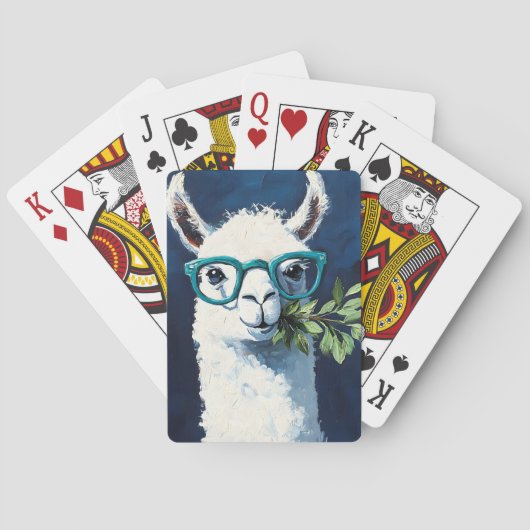 Smarty Llama Chic Pokerkaarten (Achterkant)