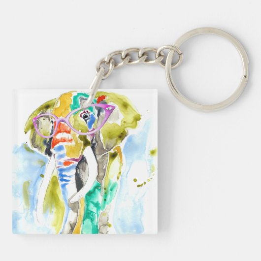 Smarty-Pants Elephant Sleutelhanger (Achterkant)