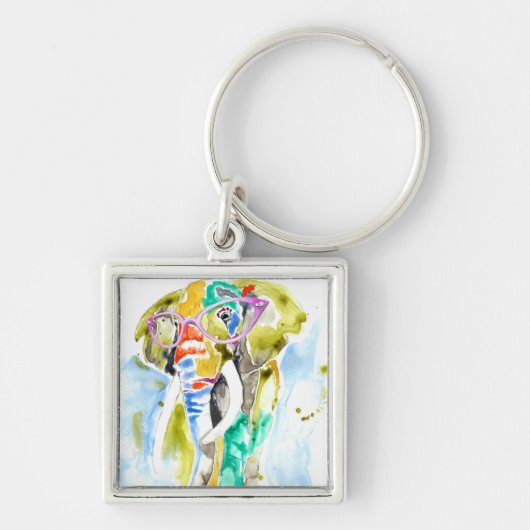 Smarty-Pants Elephant Sleutelhanger (Voorkant)