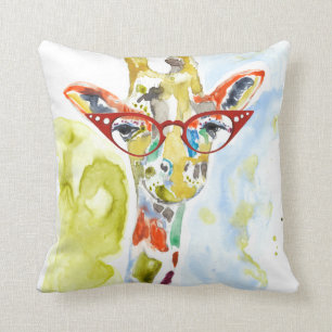 Smarty-Pants Giraffe Kussen