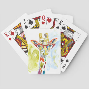 Smarty-Pants Giraffe Pokerkaarten