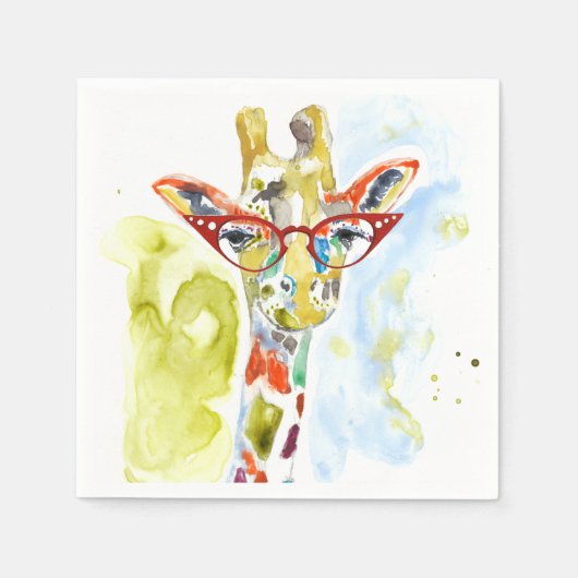 Smarty-Pants Giraffe Servet (Voorkant)