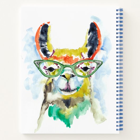 Smarty-Pants Llama Notitieboek (Achterkant)