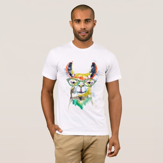 Smarty-Pants Llama T-shirt (Voorkant volledig)