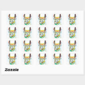 Smarty-Pants Llama Vierkante Sticker (Vel)