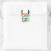 Smarty-Pants Llama Vierkante Sticker (Tas)