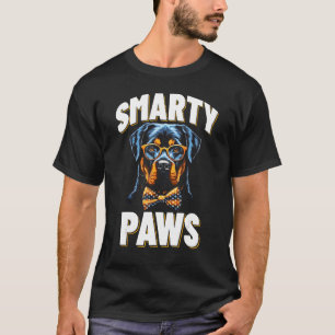 Smarty Paws Rottweiler Hond Dragen Bril T-shirt