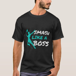 Smash als een baas Badminton Speedminton Crossmint T-shirt