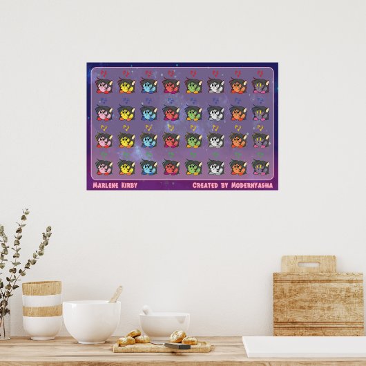 Smash Bros Marlene Poster (Keuken)