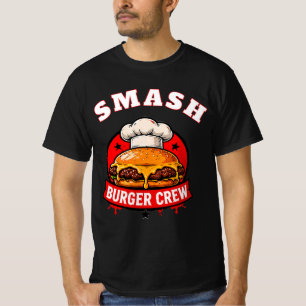 🍔 Smash Burger Crew Restaurant Grill Team Persone T-shirt