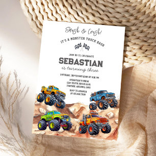 Smash & Crash Het is een Monster Truck Feestje Jon Kaart