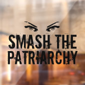 Smash de Patriarchy Cool Feminist Raamsticker (Vel 2)