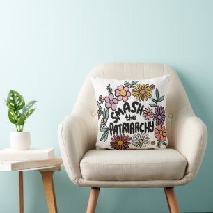 SMASH de PATRIARCHY Floral Schattige Daisy Hand-Dr Kussen