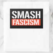 Smash Fascisme Rechthoekige Sticker (Tas)