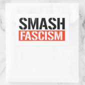 Smash Fascisme Rechthoekige Sticker (Tas)