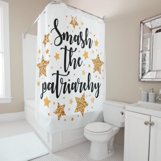 Smash Le Patriarcat ! Rideau de douche (En situation)
