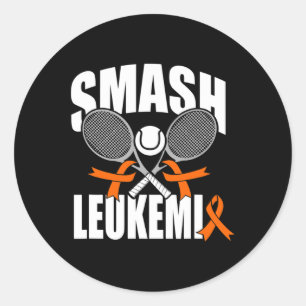 Smash leukemie kanker awareness lint ronde sticker