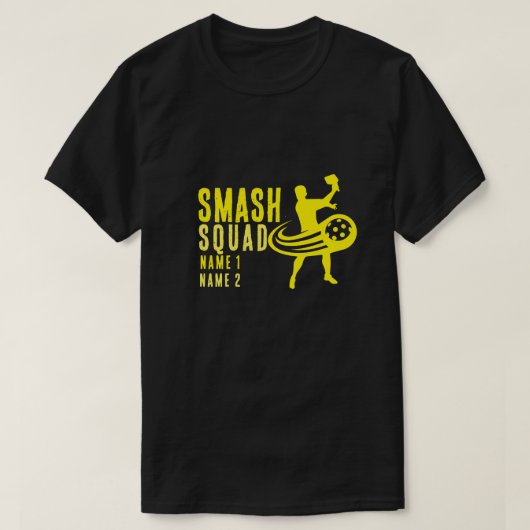 smash squad pickleball partner T-Shirt (Design voorkant)