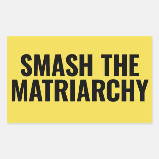 Smash the Matriarchy Rechthoekige Sticker