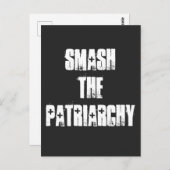 Smash the Patriarchy Briefkaart (Voorkant / Achterkant)