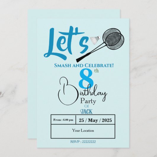 Smash voor fun! kaart (Voorkant / Achterkant)