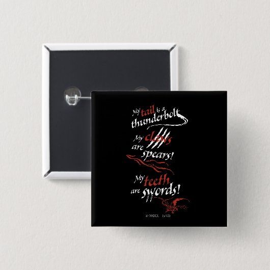 SMAUG™ Intro Vierkante Button 5,1 Cm (Voorkant /achterkant)