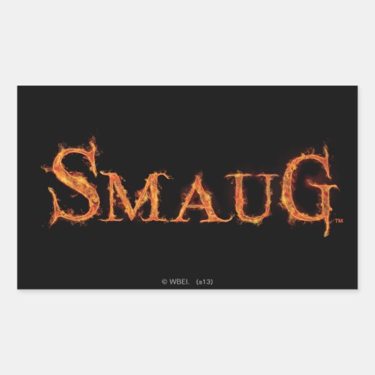 SMAUG™ Name Graphic Rechthoekige Sticker (Voorkant)