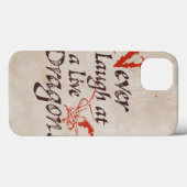 SMAUG™ - Nooit lachen bij een live draak Case-Mate iPhone Case (Achterkant (horizontaal))