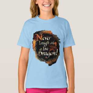 SMAUG™ - Nooit Logo grafisch lachen T-shirt