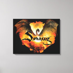 SMAUG™ over Laketown Canvas Afdruk
