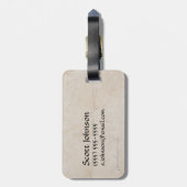 SMAUG™ Silhouette & Name Bagagelabel (Achterkant verticaal)