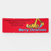 smd Merry-kerstbanner Spandoek (Horizontaal)