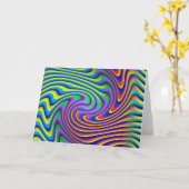 Smeaar optisch verstelontwerp kaart (Gele Bloem)