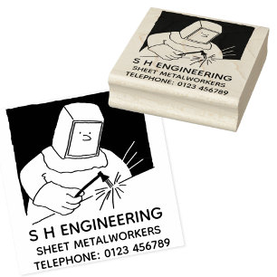 Smederij of plaatwerker rubberstempel