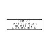 SMEEDIJZEREN STAVEN ADRES  ZELFINKTENDE STEMPEL (Design)