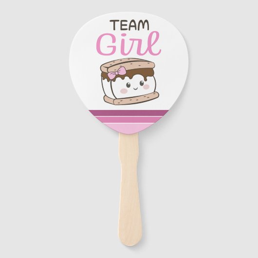 S'meer gender onthullen stempeddel handwaaier (Achterkant)