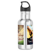 Smeeuw voor het water (18oz) waterfles (Achterkant)