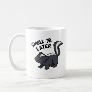 Smell Ya Later Funny Skunk Pun Koffiemok