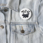 Smell Ya Later Funny Skunk Pun Ronde Button 5,7 Cm (In situ)
