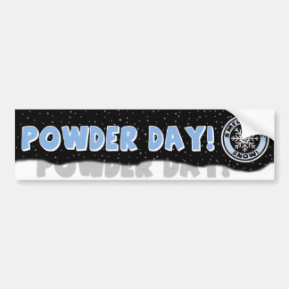 Smells als sneeuw! Powder Day Bumpersticker