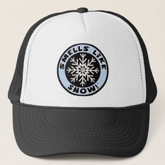 Smells als sneeuw! trucker pet (Voorkant)