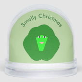 Smelly Christmas Brussels Sprout Custom Sneeuwbol (Voorkant)
