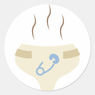 Smelly Diaper Ronde Sticker